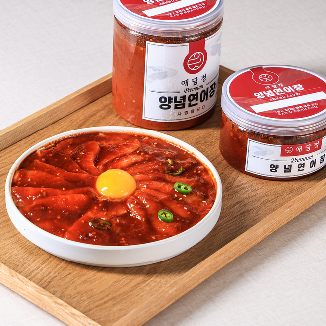 애담정 프리미엄 양념연어장, 1개, 300g
