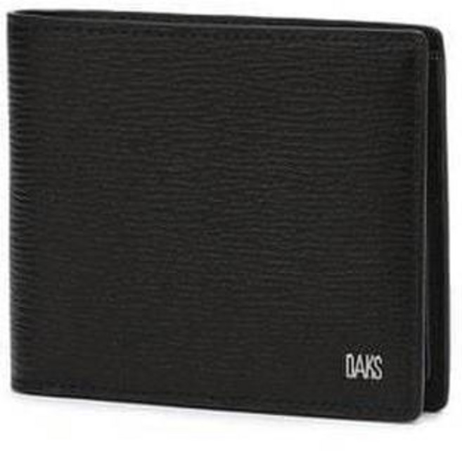 DBWA5E915BK 닥스) DAKS 금속 로고장식 블랙 소가죽 반지갑