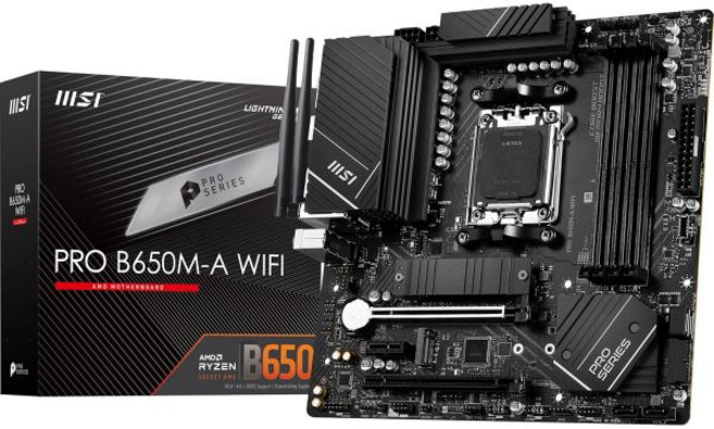 MSI MAG B650 토마호크 WiFi 게이밍 마더보드AMD Ryzen 900080007000 시리즈 프로세서 AM5 DDR5 PCIe 4.0 M.2 SATA 6Gbs USB, mATX_PRO B650M-A WIFI
