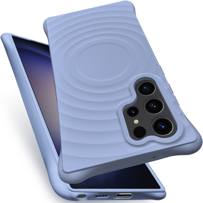 갤럭시S24 S24울트라 갤럭시S23 S23울트라 시리즈 맥세이프 링 케이스 물잔물결 모양 디자인 스마트폰 케이스 맥세이프 소프트그립 실리콘 컬러 휴대폰 케이스