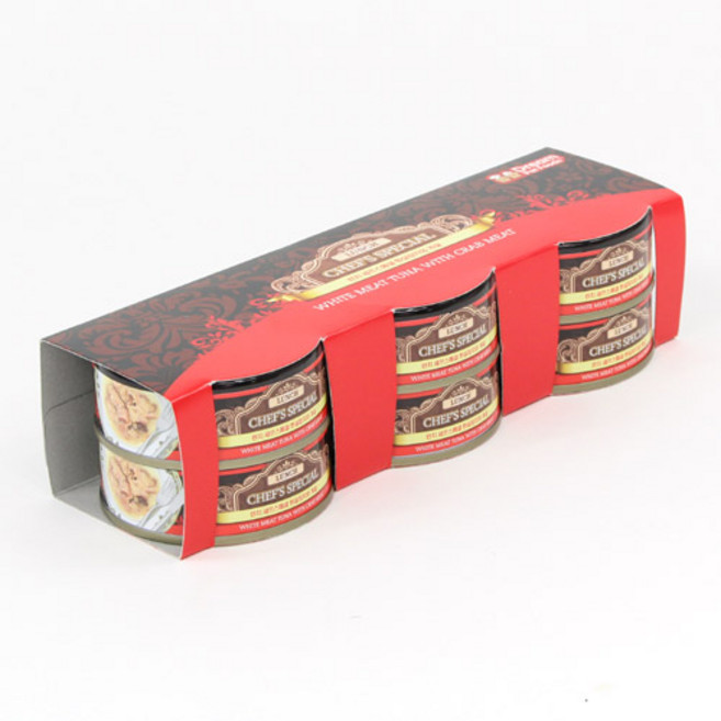 런치 셰프스페셜 흰살참치와 게살 80g 6개세트, 6개