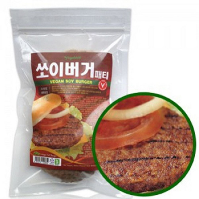 쏘이버거(패티) 240g (40gx6개입) 냉동 햄버거 햄 [1EA] jj0*512wr, 1개, 1g