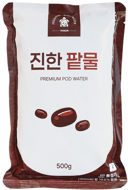 진한 팥물 500g 동지팥죽, 2개