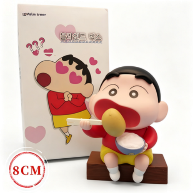 FATTYS 짱구수지 장난감 피규어 집들이 선물 개업 선물 차량용 장식품 8CM/14CM, 밥 먹자