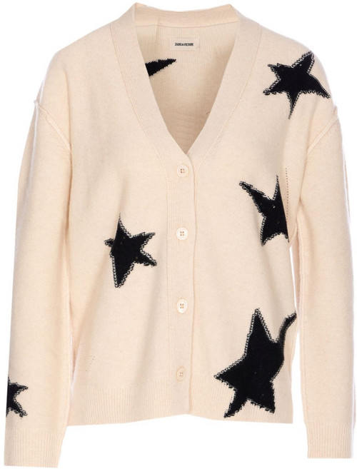 쟈딕앤볼테르 스타 인타르시아 캐시미어 가디건