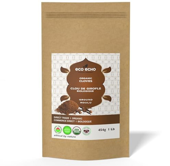 에코에코 유기농 정향 가루 - 454g / 1 파운드 에코에코 유기농 정향 가루 - 454g / 1 파운드, 1 Pound (Pack of 1), 1개, 453.59g