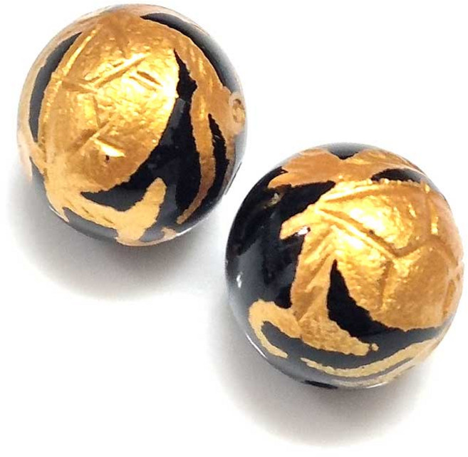 Bead 팔찌원석 10mm 금룡 은룡 금호 금봉황 금거북 팬던트 한팩 2알 원석선택, 10mm 금거북 오닉스 (2알)