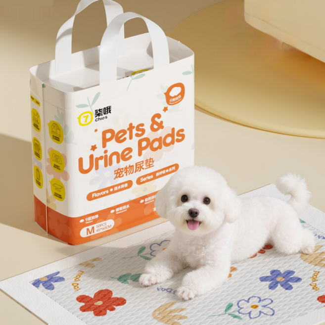 강아지 배변패드 꽃송이 배뇨 패드, 1개, 50개입