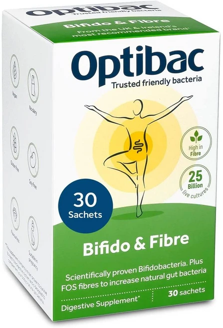 영국 옵티박 Optibac Bifido & Fibre 비피도 & 섬유질 다이제스티브 프로바이오틱스 스틱형 30개입, 1개 - 쿠팡