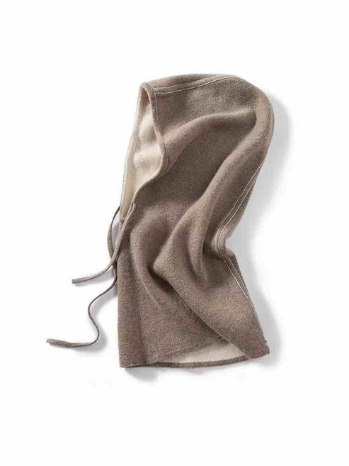 더제이안나 캐시미어 니트 발라클라바 겨울 바라클라바, 베이지아이보리