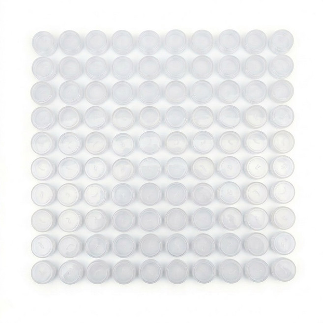 오어스 소프트 렌즈케이스 100개 투명 블루 핑크 made in Korea