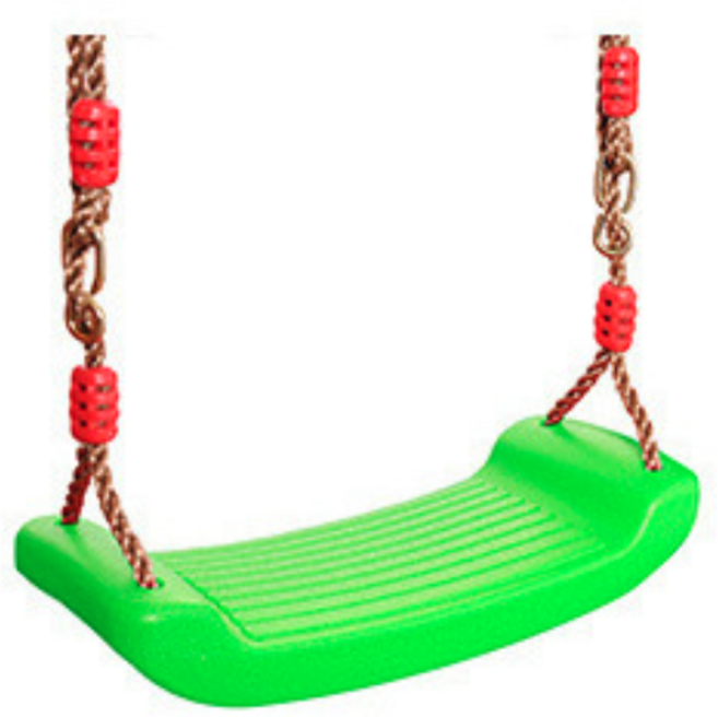 兒童硬式鞦韆/坐板/大彎板 搭配單槓家中也能盪鞦韆 室內兒童安全玩具, 綠色, 1個