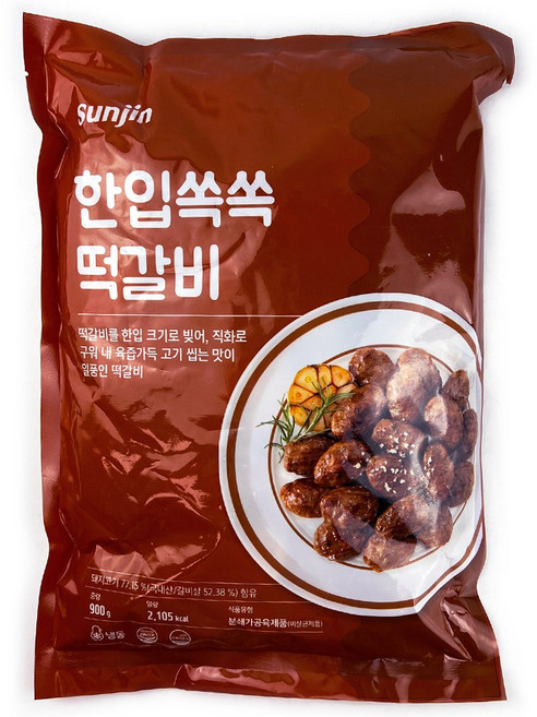 선진FS 직화 육즙가득 한입 쏙쏙 떡갈비 900g 한돈, 1개