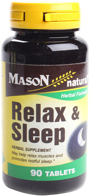 Mason Naturals 放鬆睡眠無麩質無糖錠, 90顆, 1罐