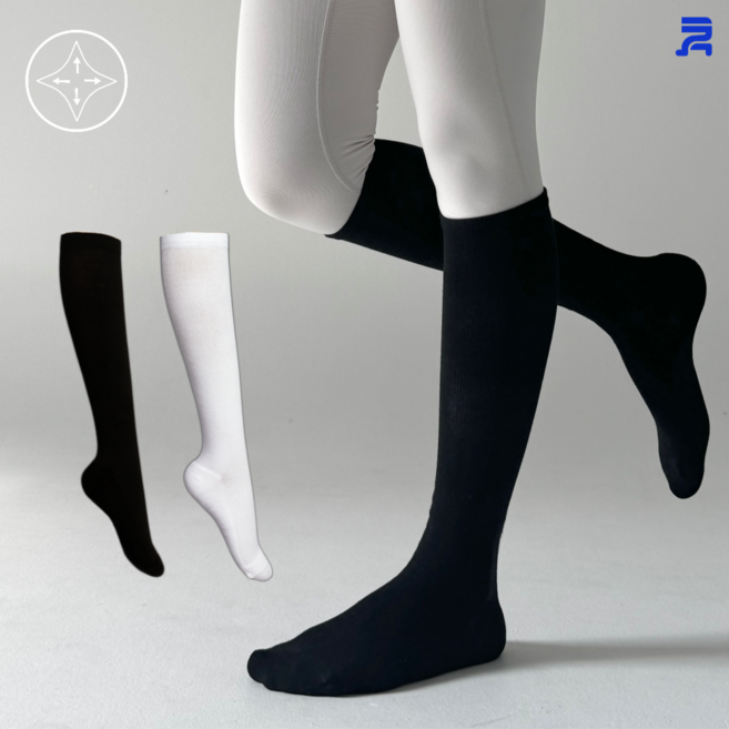 청춘양말 러닝 니삭스 여자 골프 컴프레션 압박 스포츠 양말 코튼런핏