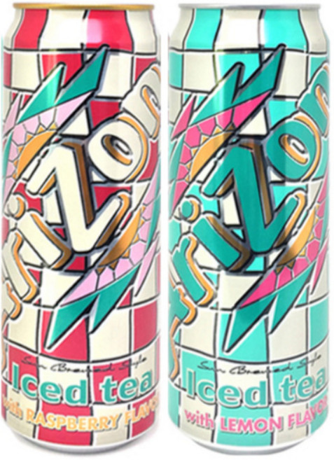 아리조나 라즈베리 아이스드티 680ml 6개 + 레몬향 아이스드티 650ml 6개, 1세트