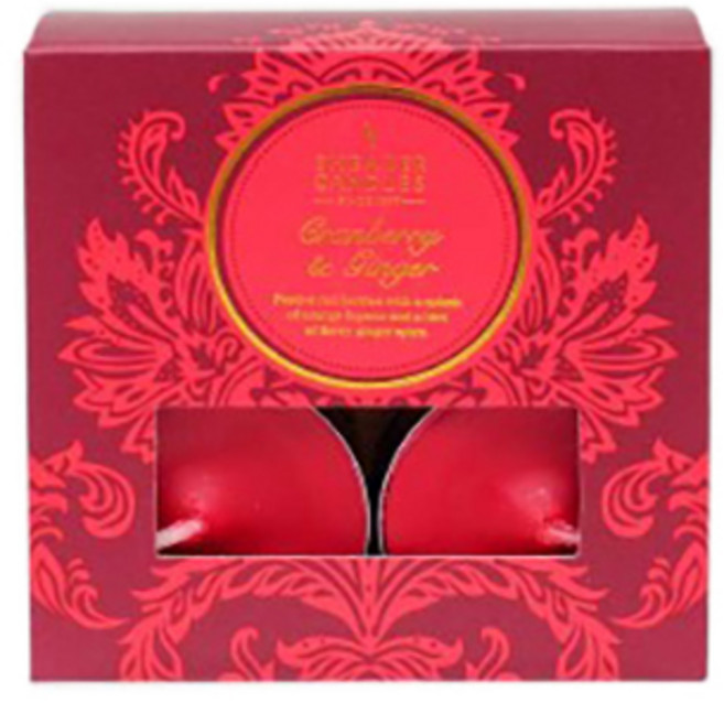 시어러캔들 쿼처 컬렉션 티라이트 크랜베리&진저, 1개