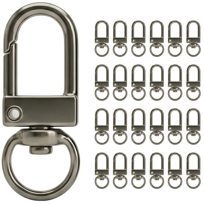 마메 엑세서리 키링 부자재 D고리, 니켈, 1세트