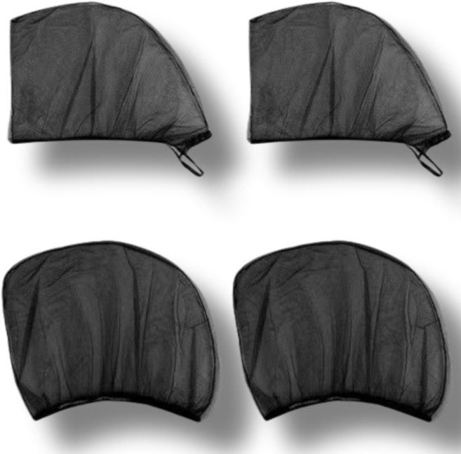 크레샤 차량용 모기장 4P 풀세트 차창형 햇빛차단 차박용 방충망