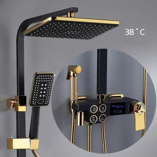 해바라기 샤워기 필터 회오리 세트 헤드 부품 수전 스마트 욕실 LED 디지털, 1개