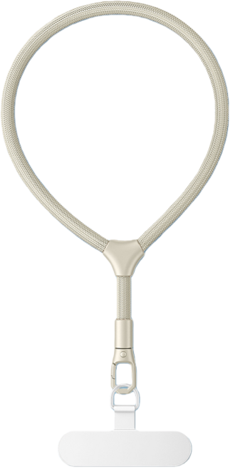 Miri&Ju 튼튼한 강화루프 휴대폰 도난방지 핸드폰줄 스트랩 손목형, 1개, 베이지