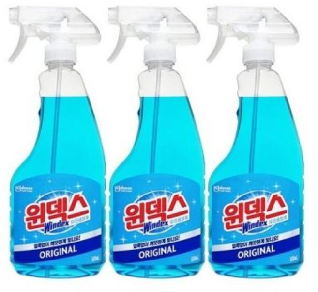 윈덱스 오리지널 유리세정제 스프레이 500mL X 3개