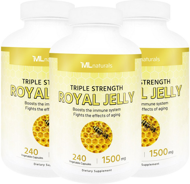 [미국번개배송] 착한명품 마이라이프 내추럴스 로열제리 1500mg 240정 3병, 3개