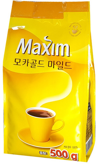 맥심 모카골드 마일드 원두커피, 500g, 1개입, 4개