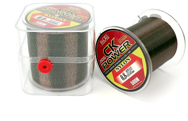 KWDISS CK POWER 나일론 500M 위장/ 싱킹 낚시줄, 9호, 1개