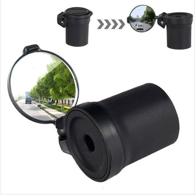 [RCM] 360도 어반 접이식 후사경 (원형그립용) 낱개, 1개, 검정