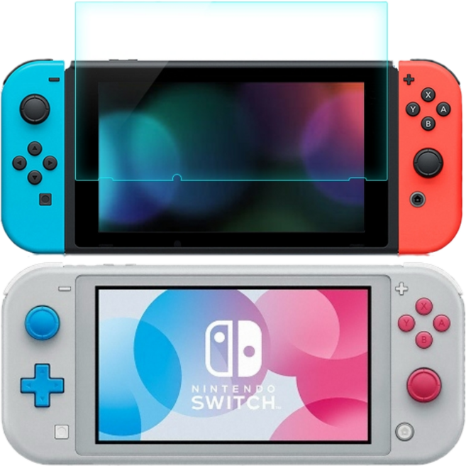 닌텐도 스위치 라이트 지문방지 시력보호 강화유리 하이드로겔 액정 보호 필름 9H, 강화유리(보급형 1장), 스위치라이트, 1개