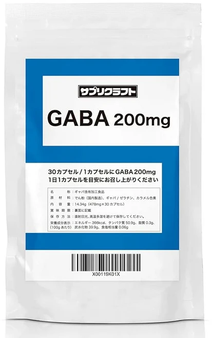 보조 식품 GABA 가바 보조제 200mg 30일분 30캡슐, 1개, 30정 - 쿠팡