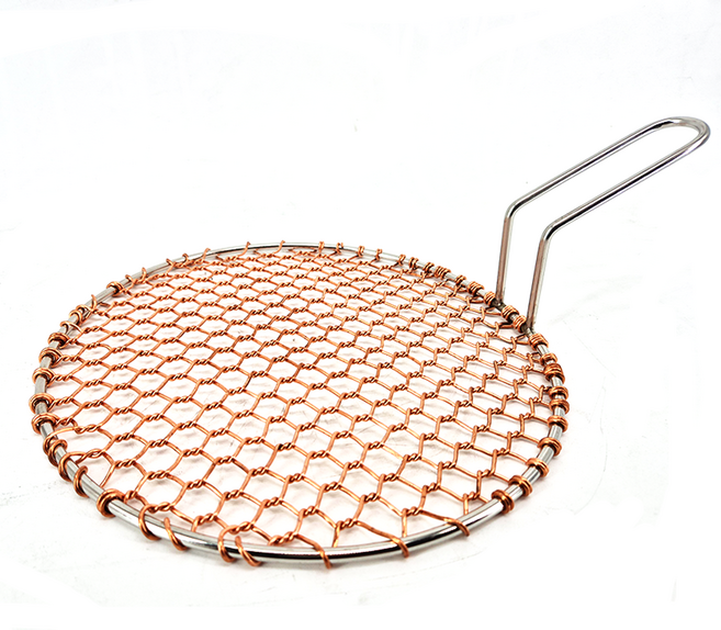 구리 석쇠 광양 동석쇠 원형 29.5cm 손잡이 높이 7cm, 1개