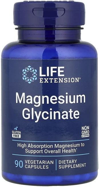 행복하고 건강하게 Life Extension 글리신마그네슘 베지 캡슐 90정(캡슐 1정당 105mg) 백년회로하세요, 1개 - 쿠팡