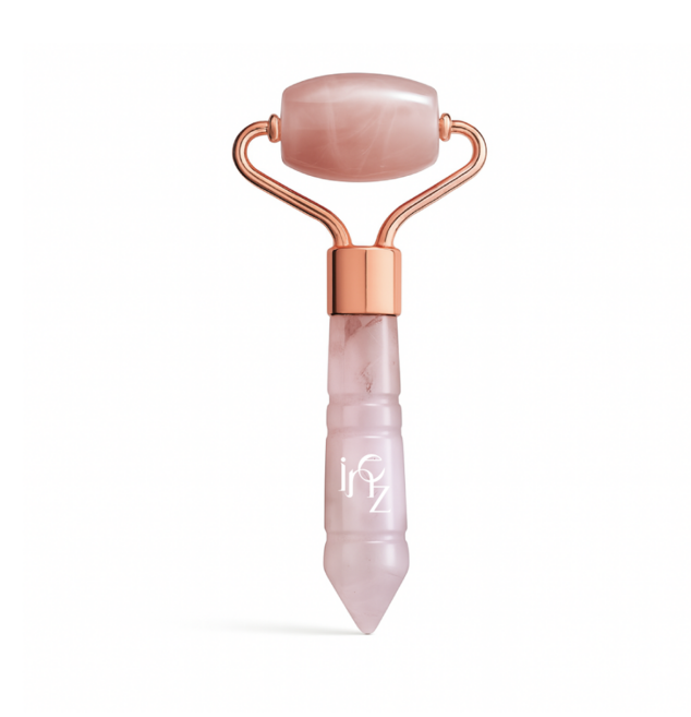 이네즈 로즈쿼츠 페이스롤러 얼굴 미니 롤러 마사지기, 1개