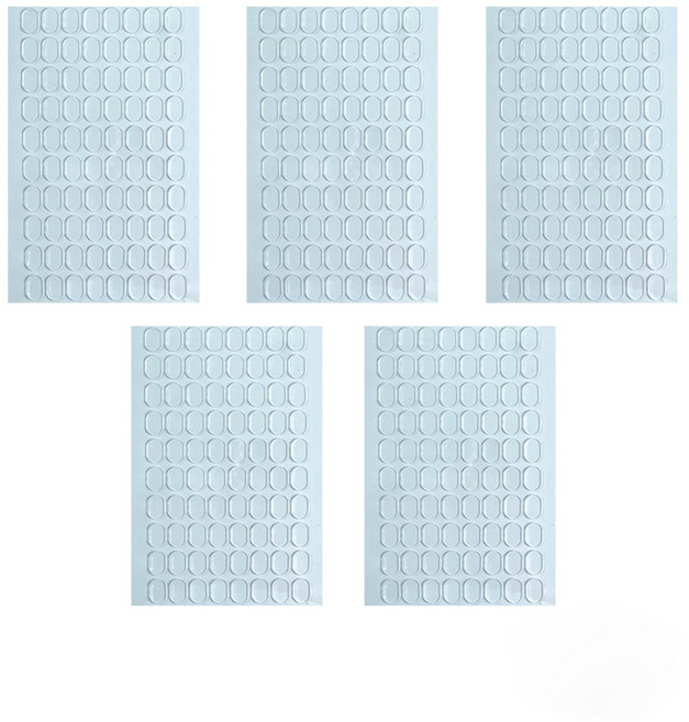 롤링페이퍼 원형 투명 아크릴 강력 접착 스티커, 400개, 타원형(13x8mm)