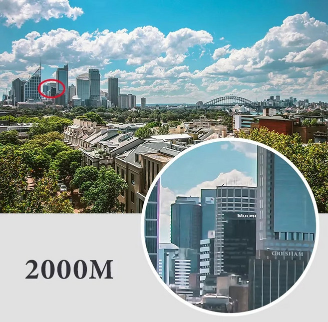 Xiaomi 2000M/20000M 휴대용 쌍안경 40X22 고배율 HD 미니 스트레이트 튜브 야외 사진 망원경 캠핑