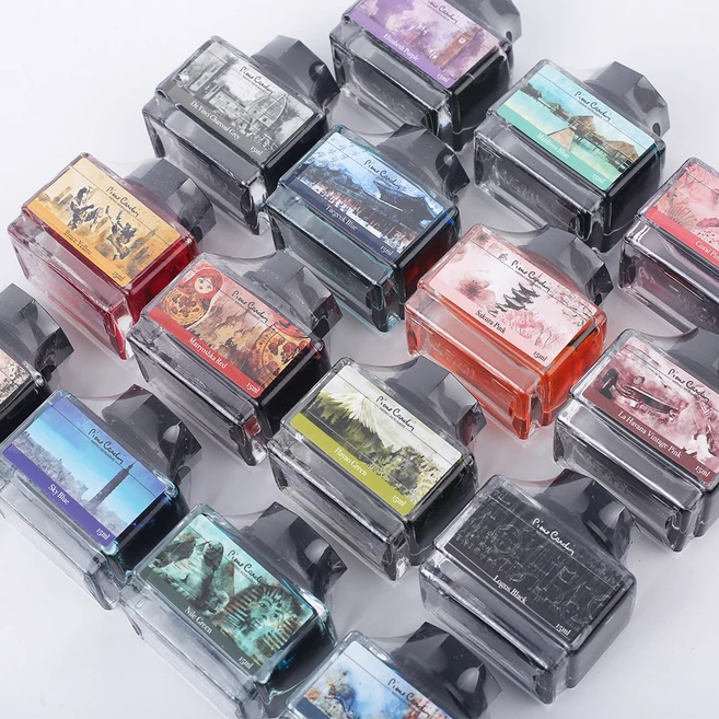 피에르가르뎅 잉크 시티판타지 만년필 딥펜 캘리그라피 병잉크, 05_엘리자베스 퍼플 - 쿠팡