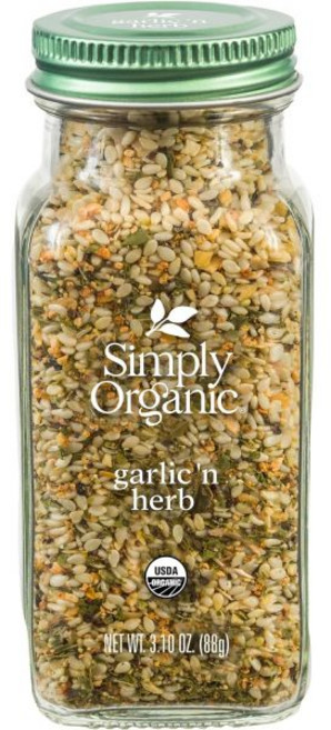 Simply Organic 마늘 갈릭 가루 분말 파우더 심플리 오가닉 마늘과 인증 유리병 3.1온스, 88g