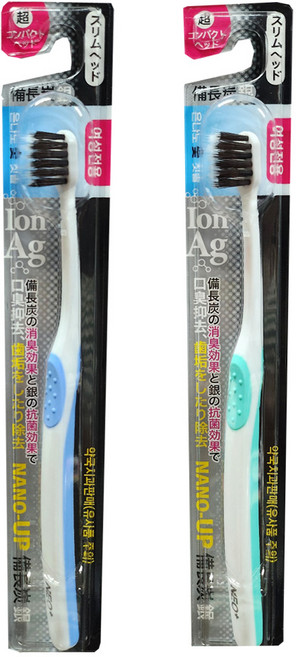 태산 비장탄(숯) 은 칫솔 여성용, 1개입, 2개