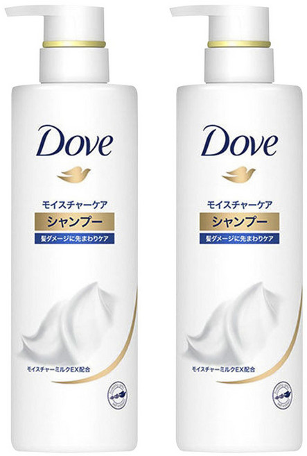 도브 모이스처 케어 샴푸, 2개, 500g