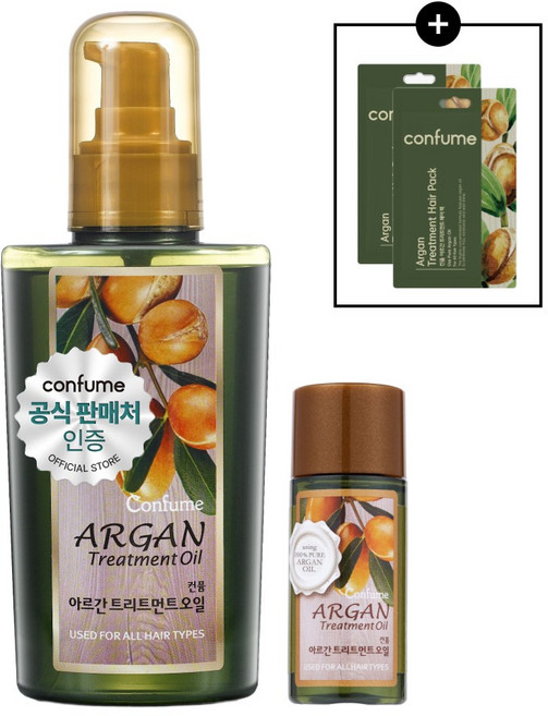 [과일나라] 컨퓸 아르간 트리트먼트 오일 120ml+25ml, 1개, 145ml