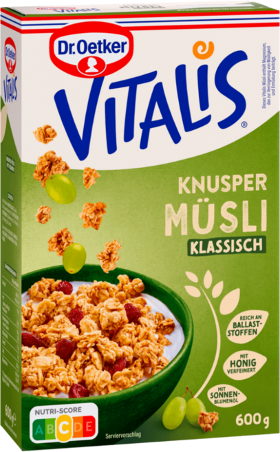 닥터 외트커 비탈리스 클래식 크런치 뮤즐리, 1개, 600g