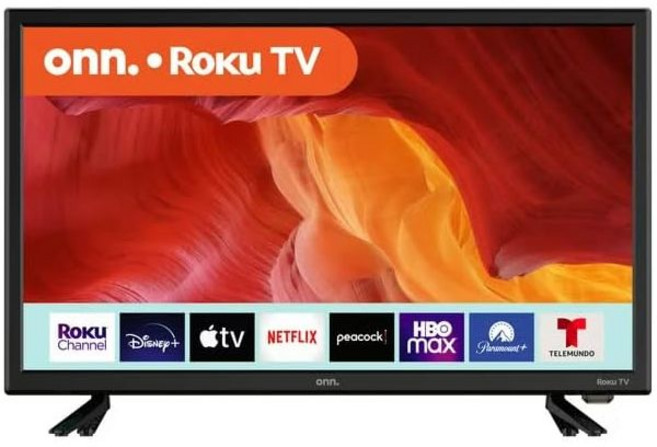 넷플릭스 유튜브 구글 어시스턴트와 호환되는 ONN 24인치 클래스 HD(720P) LED 스마트 TV(100012590), Only TV