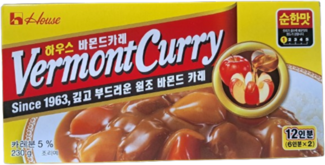 하우스 바몬드카레 순한맛, 230g, 25개