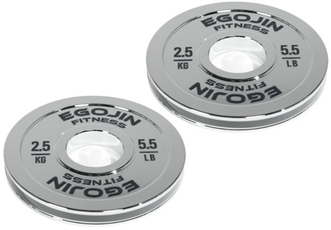 이고진 클럽용 크롬 바벨 중량 원판 2.5kg 51D 2개, 단품