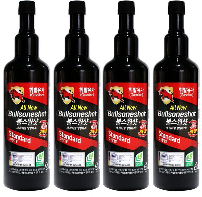 불스원 불스원샷 스탠다드 연료첨가제 가솔린 500ml, 4개, 가솔린/휘발유