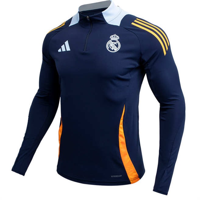 아디다스 네이비톤 모던라인 레알마드리드 트레이닝 상의