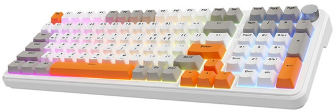 유무선 기계식 99키 저소음 키보드 피치축 ACT99, 화이트, ACT99(피치V3)