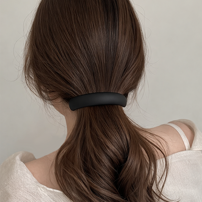 미영스 무광 아치형 자동핀 헤어핀